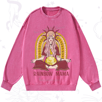 Purplehecate Rainbow Mama Washed Sweatshirt