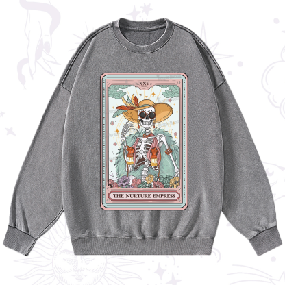 Purplehecate The Nurture Empress Tarot Washed Sweatshirt