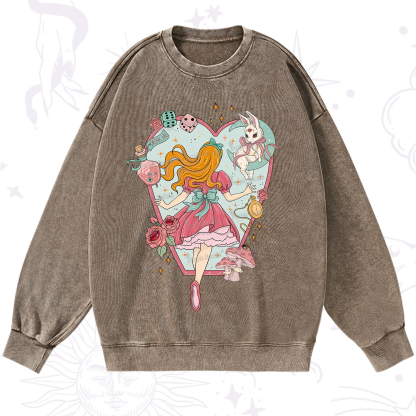 Purplehecate Alice's Secret Garden Washed Sweatshirt