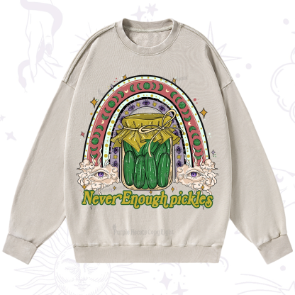 Purplehecate Never Enough Pickles Washed Sweatshirt