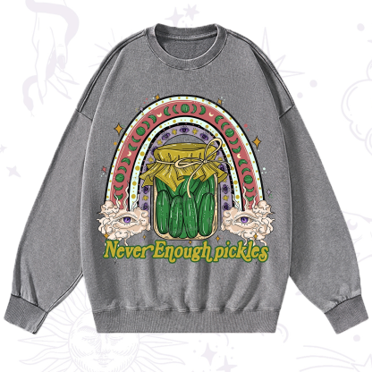 Purplehecate Never Enough Pickles Washed Sweatshirt