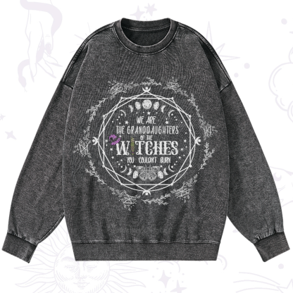 Purplehecate We Are the Granddaughters of the Witches You Could Not Burn Washed Sweatshirt