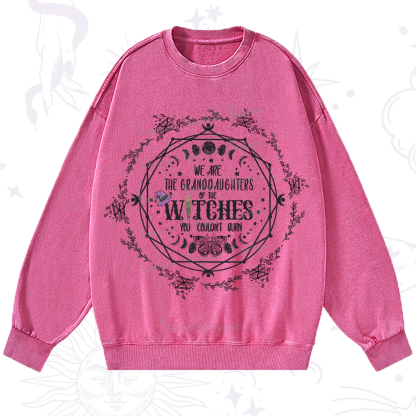 Purplehecate We Are the Granddaughters of the Witches You Could Not Burn Washed Sweatshirt