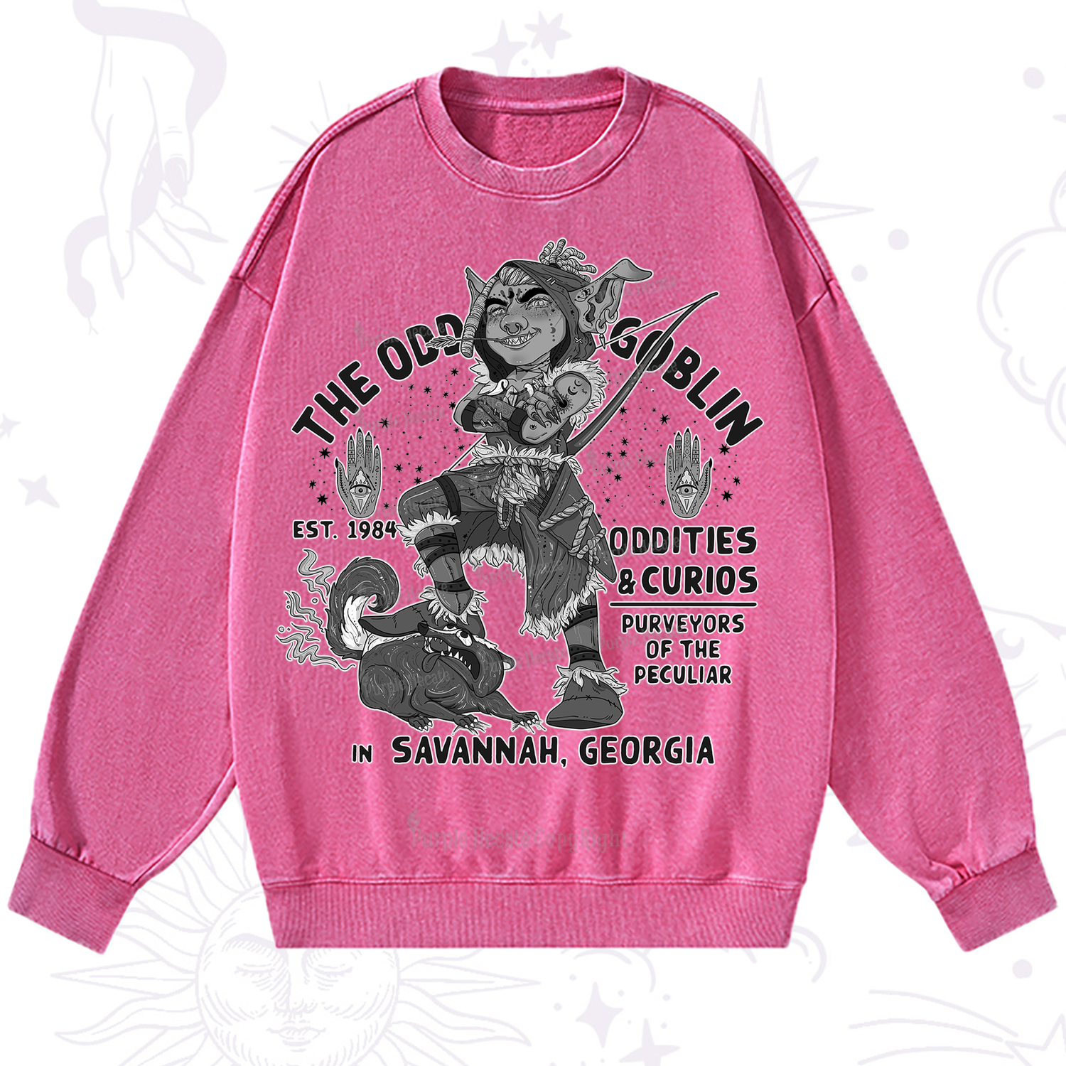 Purplehecate The Odd Goblin Washed Sweatshirt