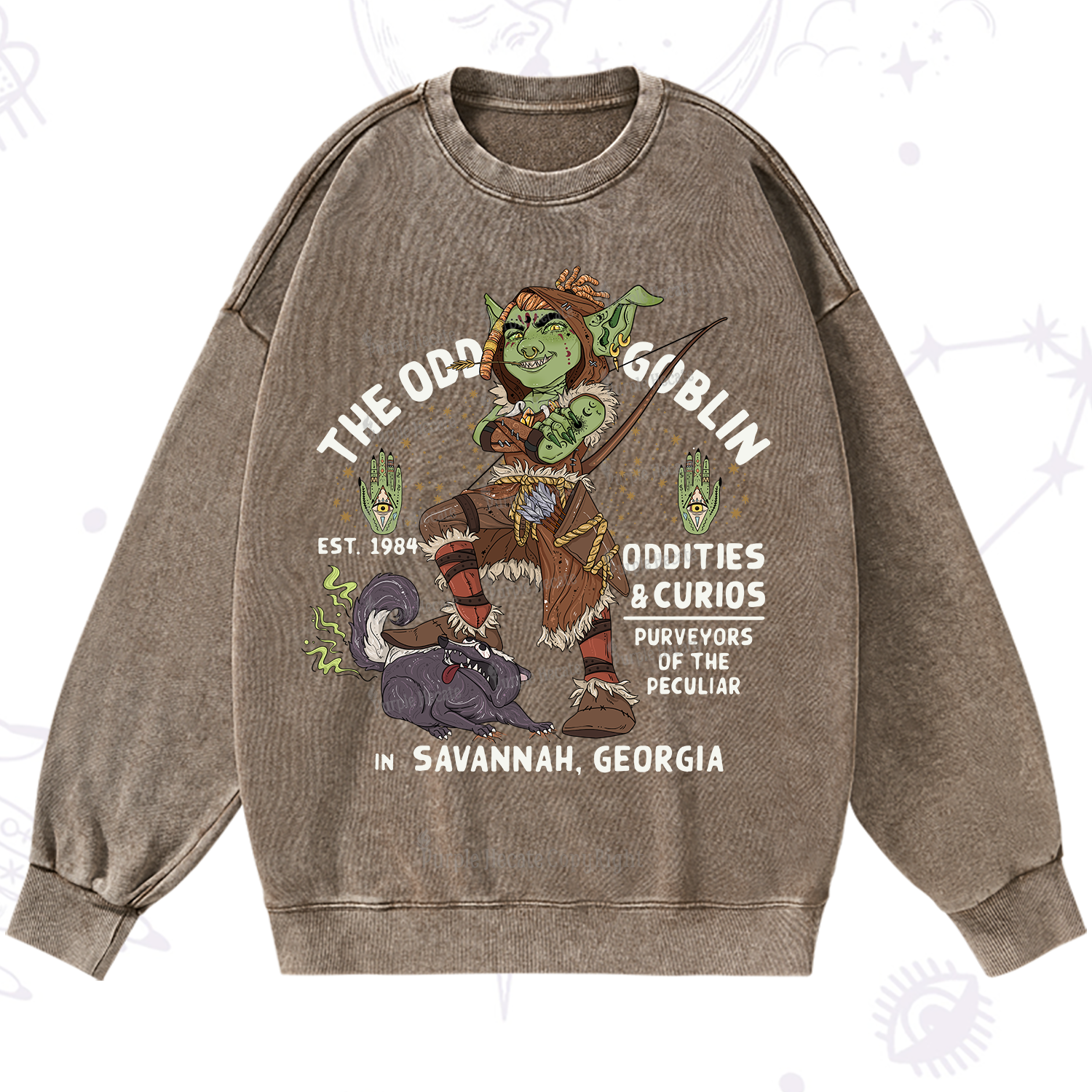 Purplehecate The Odd Goblin Washed Sweatshirt