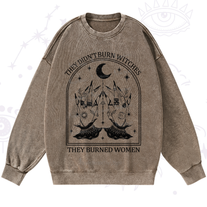 Purplehecate They Didn't Burn Witches Washed Sweatshirt