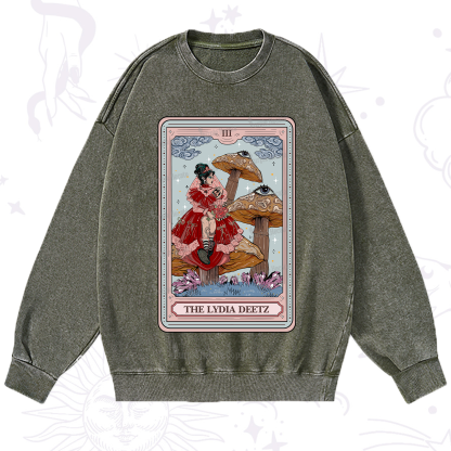 Purplehecate The Lydia Deetz Tarot Washed Sweatshirt