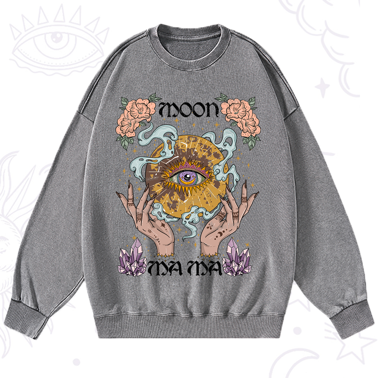 Purplehecate Moon Mama Washed Sweatshirt