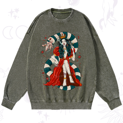 Purplehecate Queen of the Sandworms Washed Sweatshirt