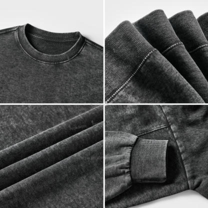 Purplehecate Christmas Skeleton Dinner Washed Sweatshirt