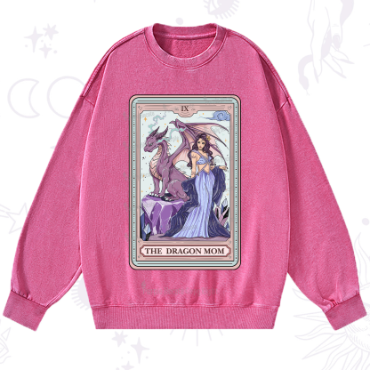 Purplehecate The Dragon Mom Tarot Washed Sweatshirt