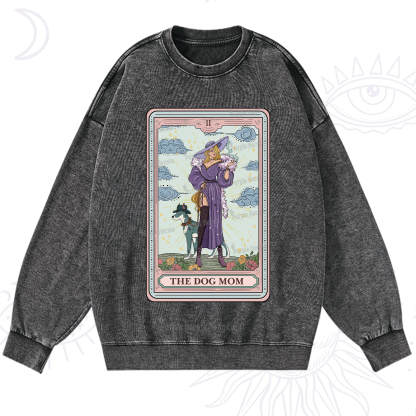 Purplehecate The Dog Mom Tarot Washed Sweatshirt