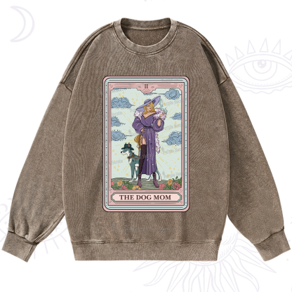 Purplehecate The Dog Mom Tarot Washed Sweatshirt