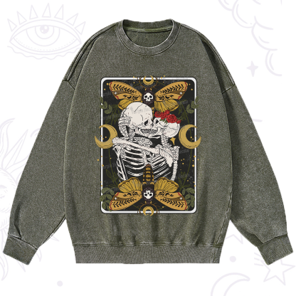 Purplehecate Deathless Moonlit Love Washed Sweatshirt