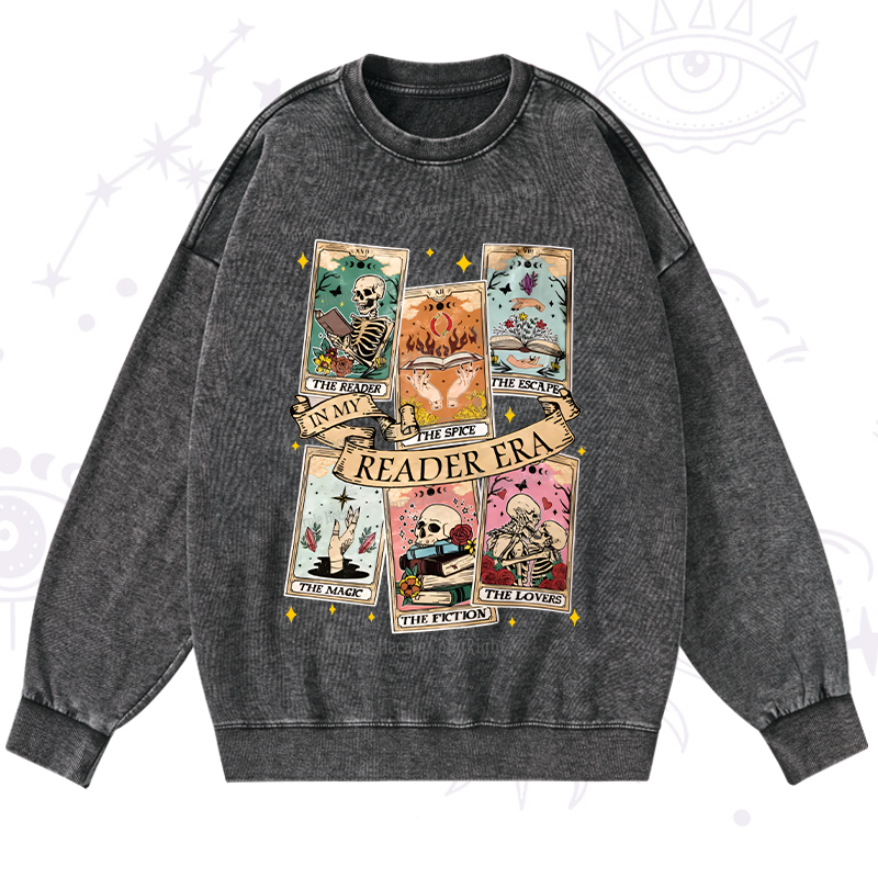 Purplehecate In My Reader Era Washed Sweatshirt