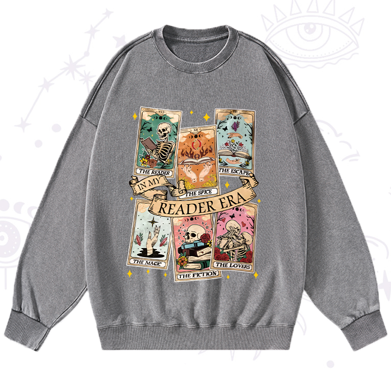 Purplehecate In My Reader Era Washed Sweatshirt