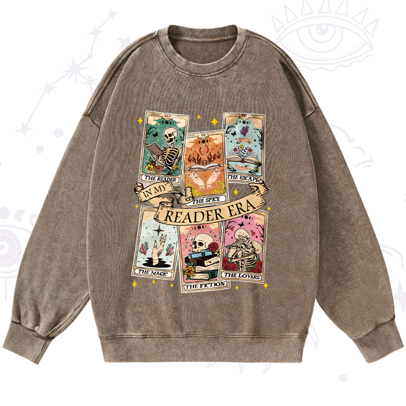Purplehecate In My Reader Era Washed Sweatshirt
