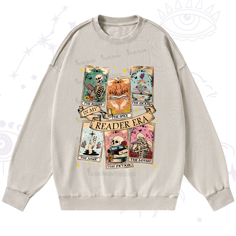Purplehecate In My Reader Era Washed Sweatshirt