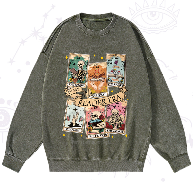 Purplehecate In My Reader Era Washed Sweatshirt