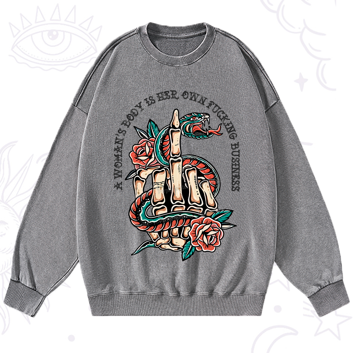 Purplehecate A Women’s Body Is Her Washed Sweatshirt