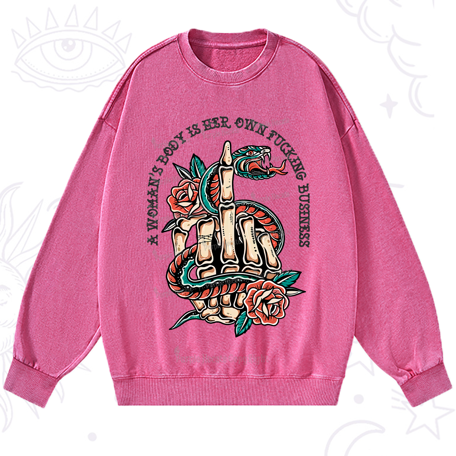 Purplehecate A Women’s Body Is Her Washed Sweatshirt