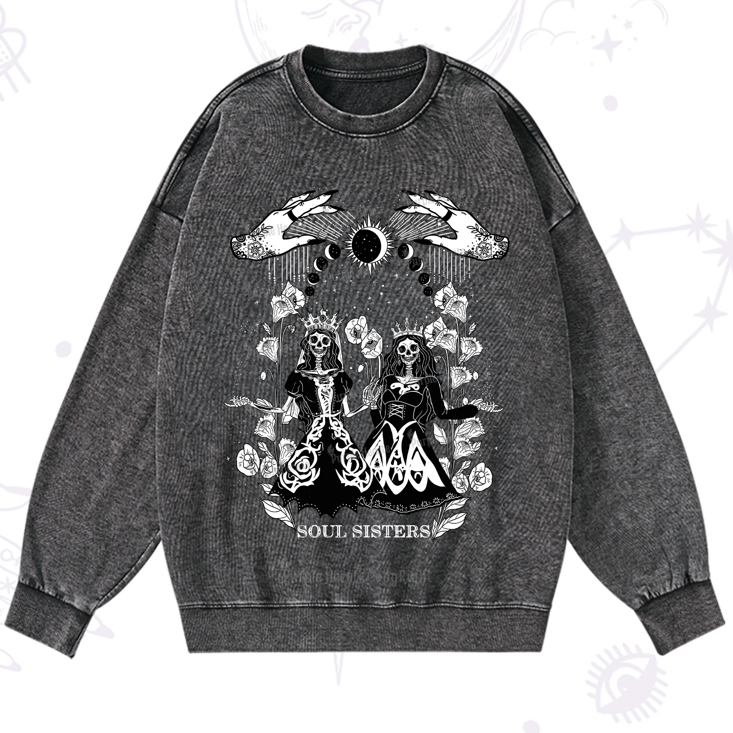 Purplehecate Soul Sister Washed Sweatshirt