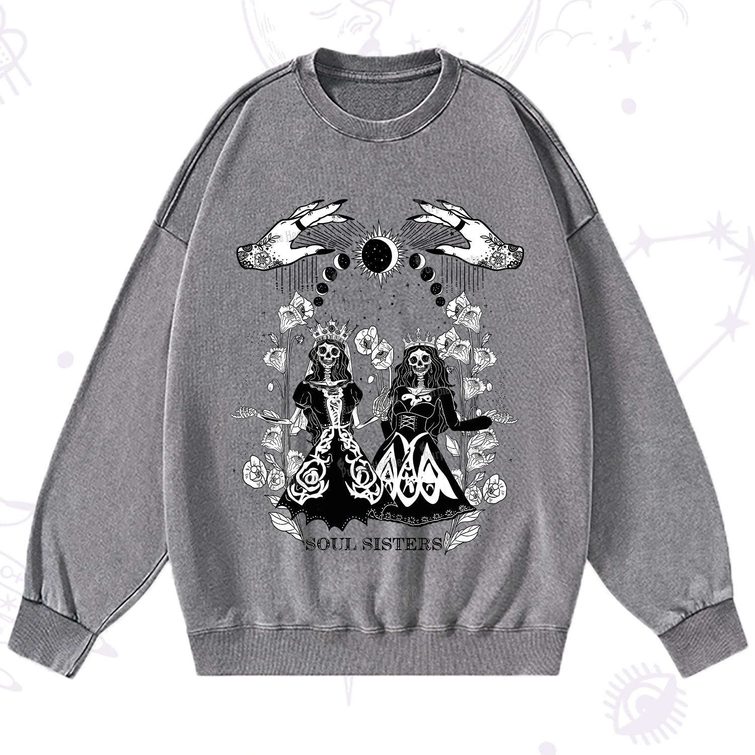 Purplehecate Soul Sister Washed Sweatshirt