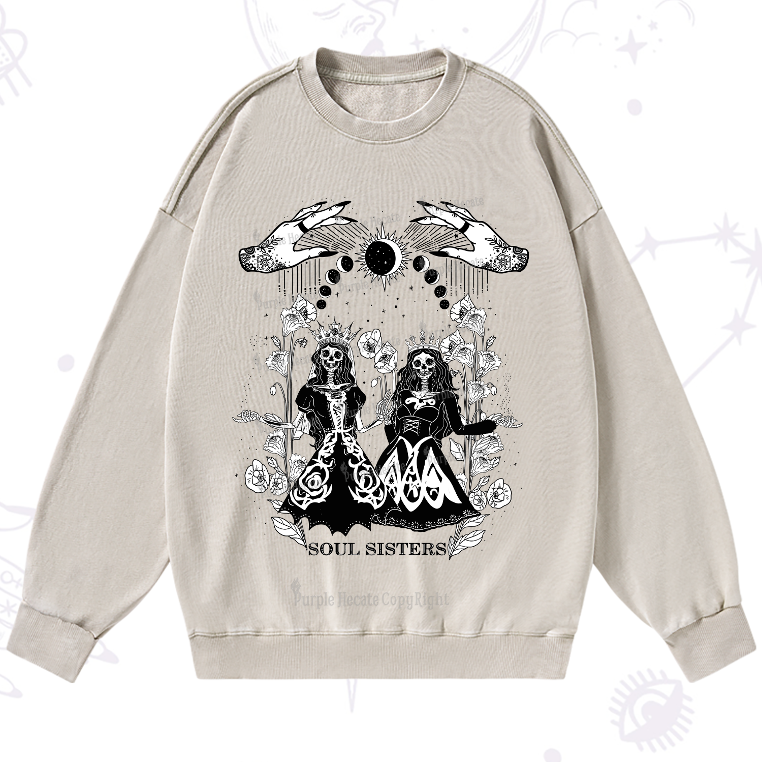 Purplehecate Soul Sister Washed Sweatshirt