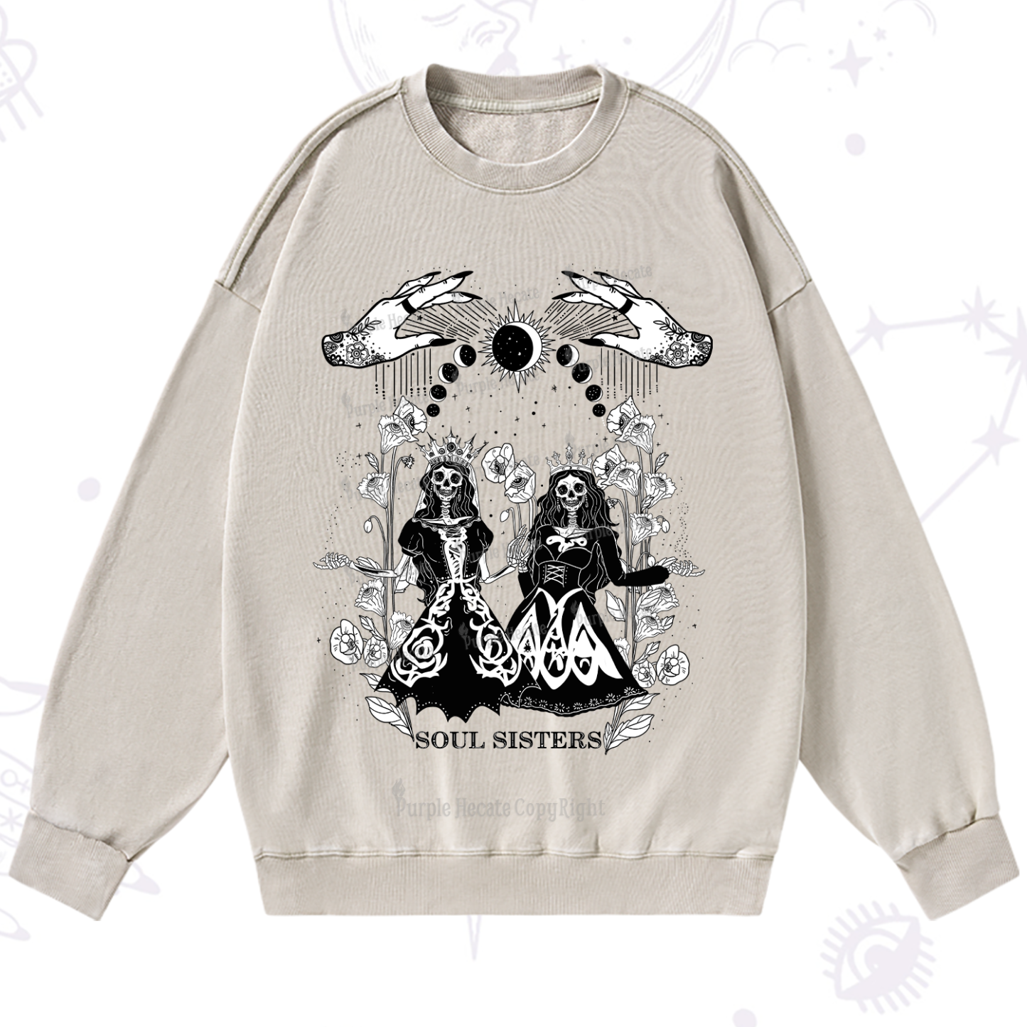 Purplehecate Soul Sister Washed Sweatshirt