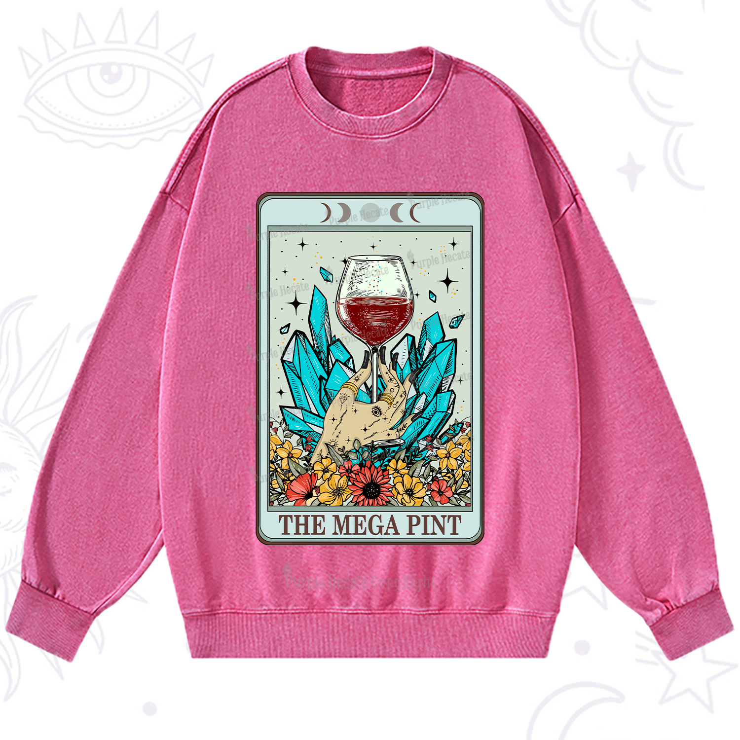Purplehecate The Mega Pint Washed Sweatshirt