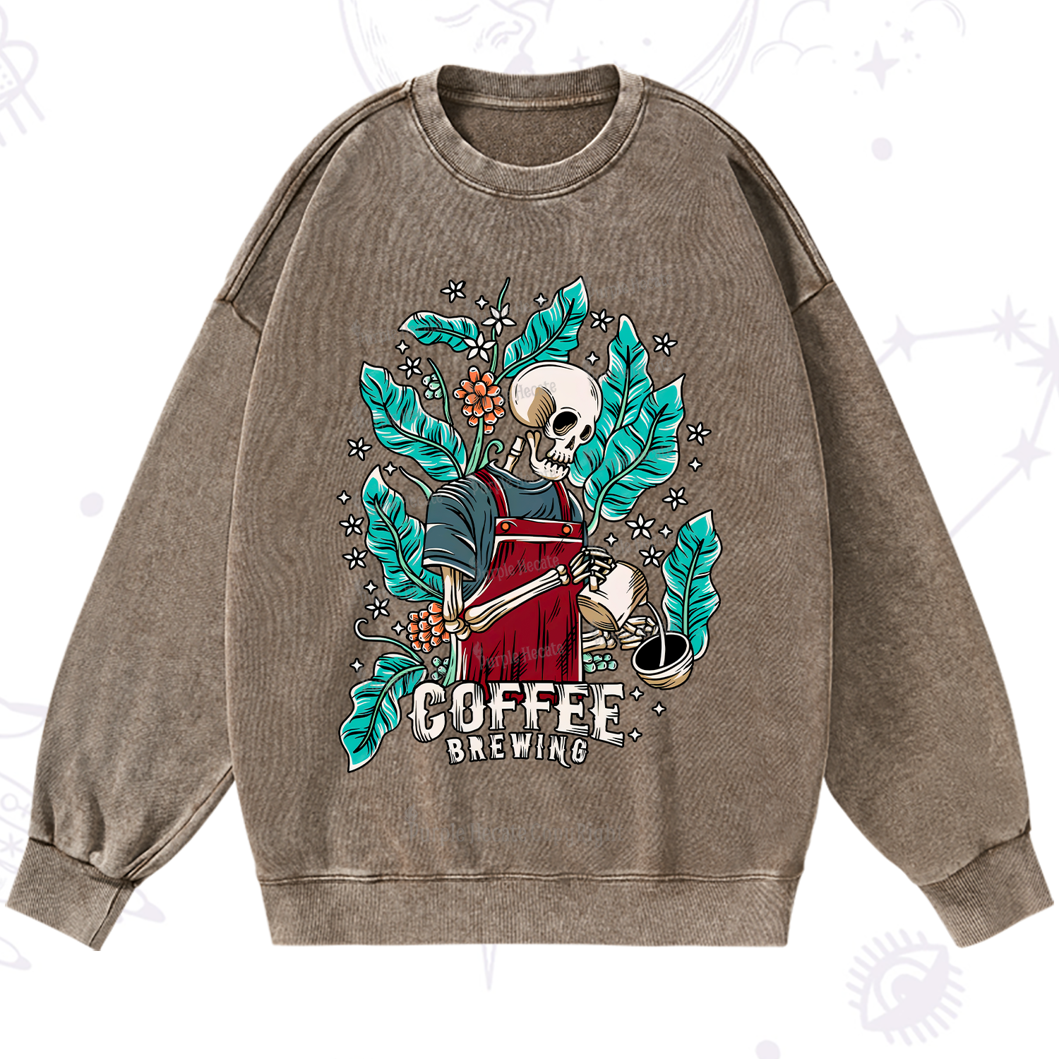 Purplehecate Coffee Brewing Washed Sweatshirt