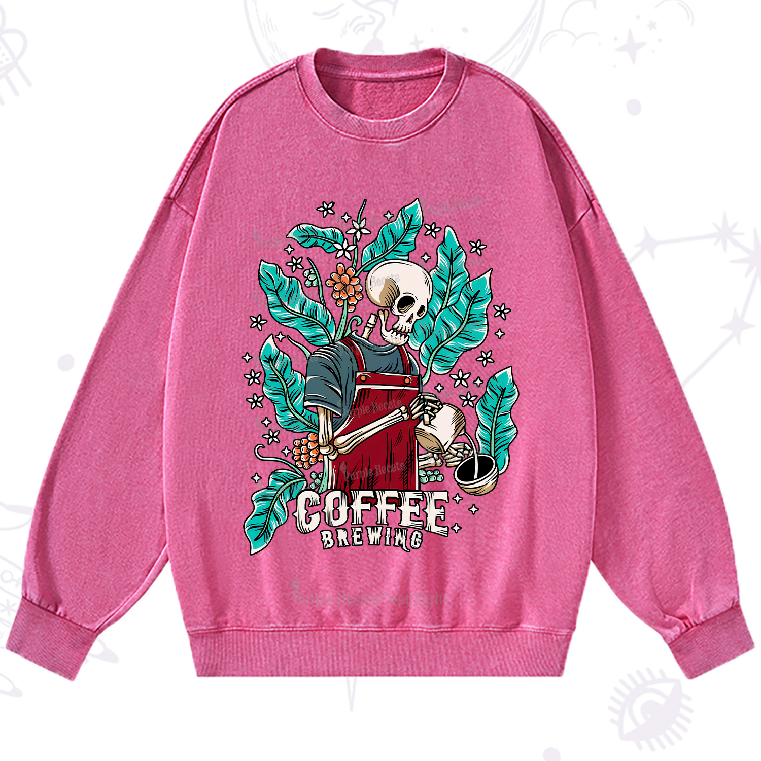 Purplehecate Coffee Brewing Washed Sweatshirt