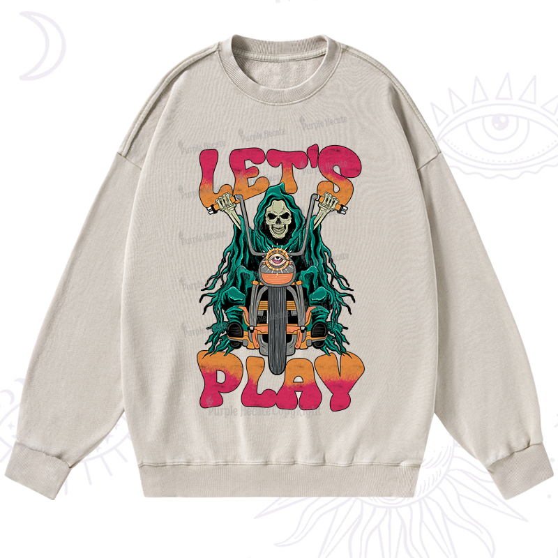 Purplehecate Let's Play Washed Sweatshirt