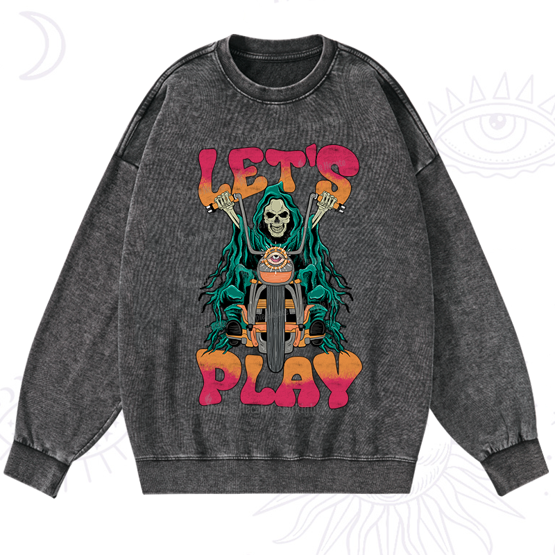 Purplehecate Let's Play Washed Sweatshirt