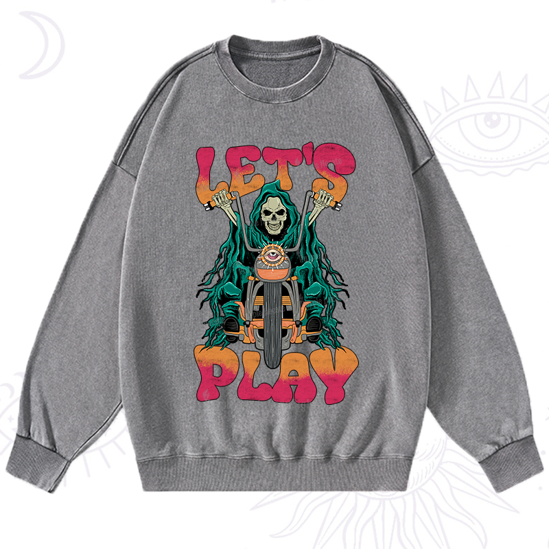 Purplehecate Let's Play Washed Sweatshirt