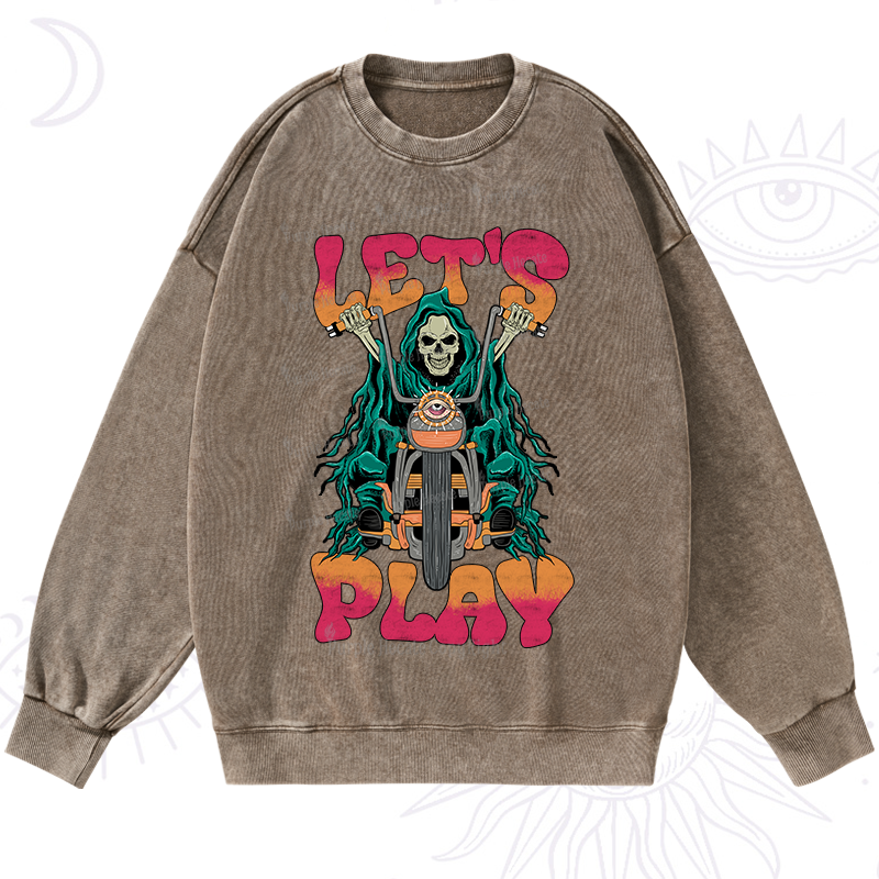 Purplehecate Let's Play Washed Sweatshirt