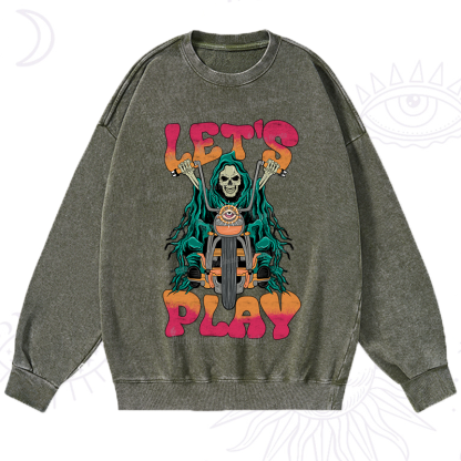 Purplehecate Let's Play Washed Sweatshirt