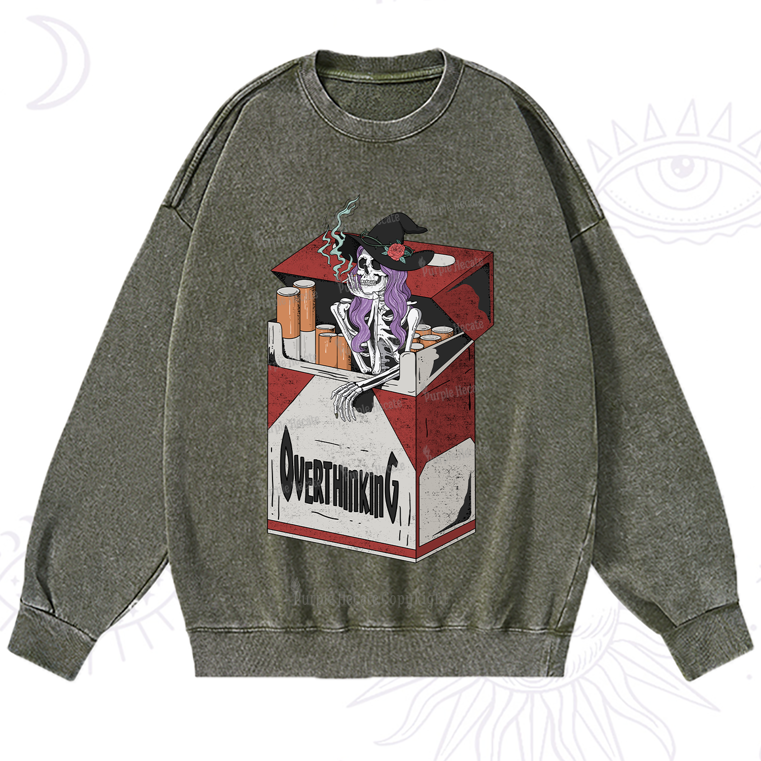 Purplehecate Overthinking Washed Sweatshirt