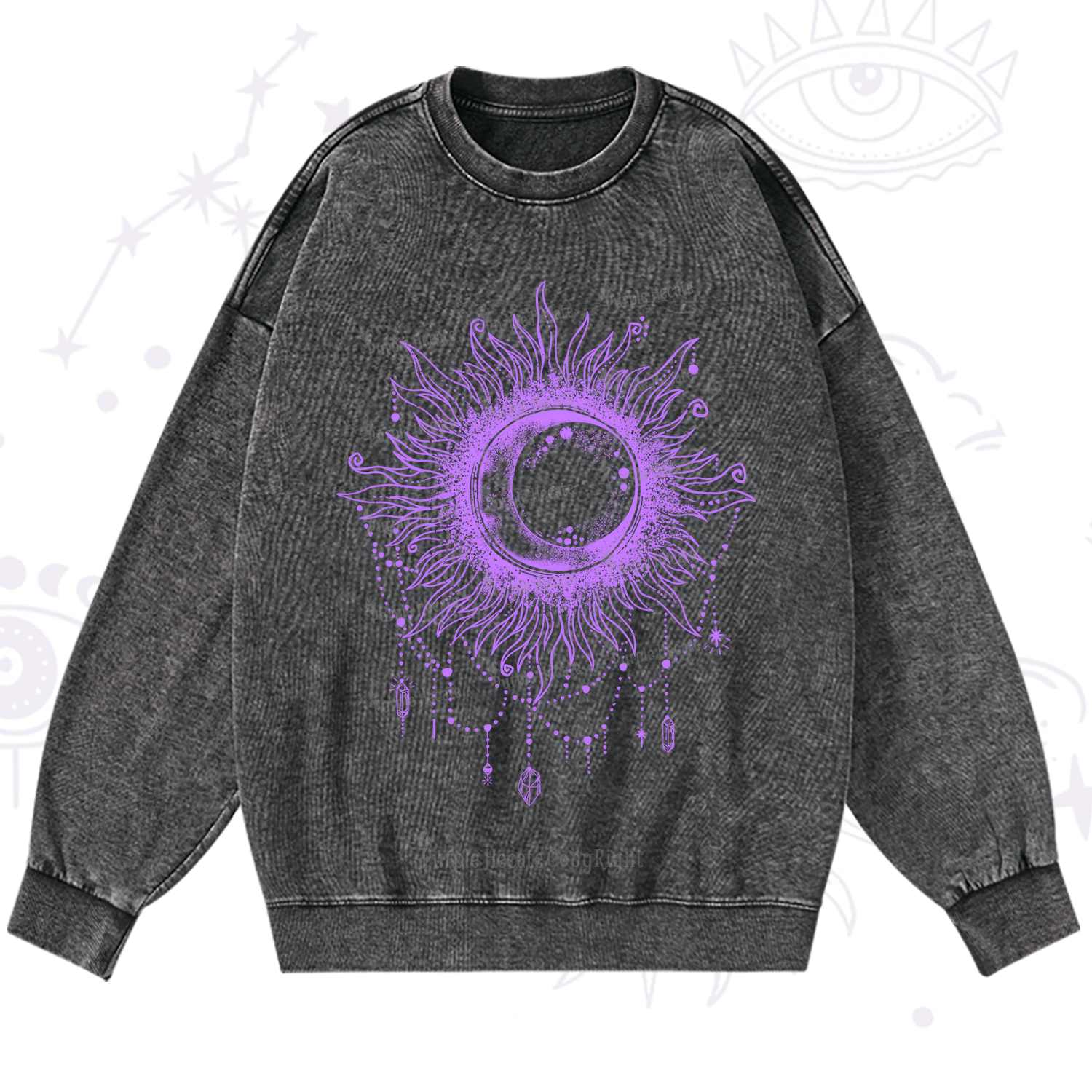 Purplehecate Starry Eye Washed Sweatshirt