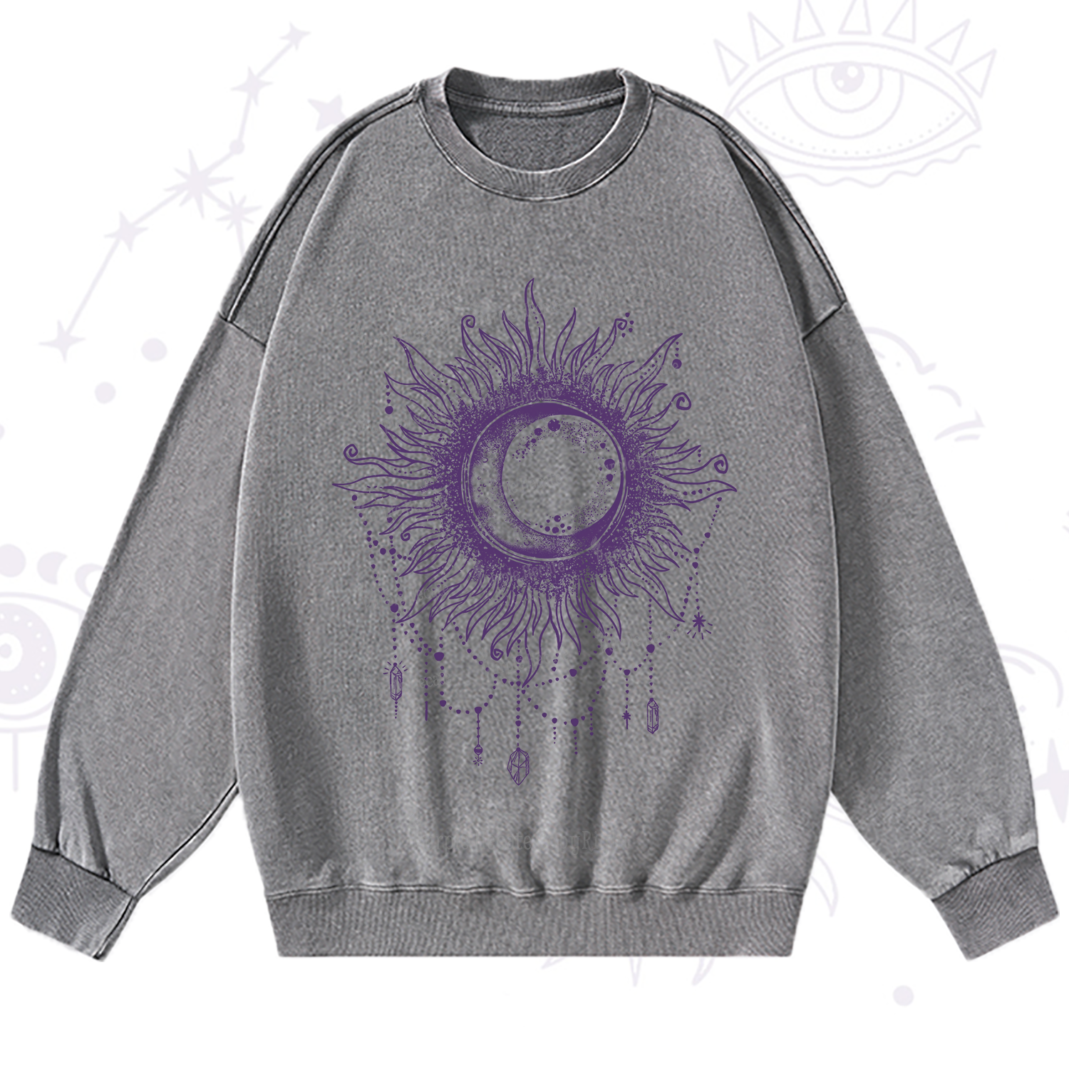 Purplehecate Starry Eye Washed Sweatshirt