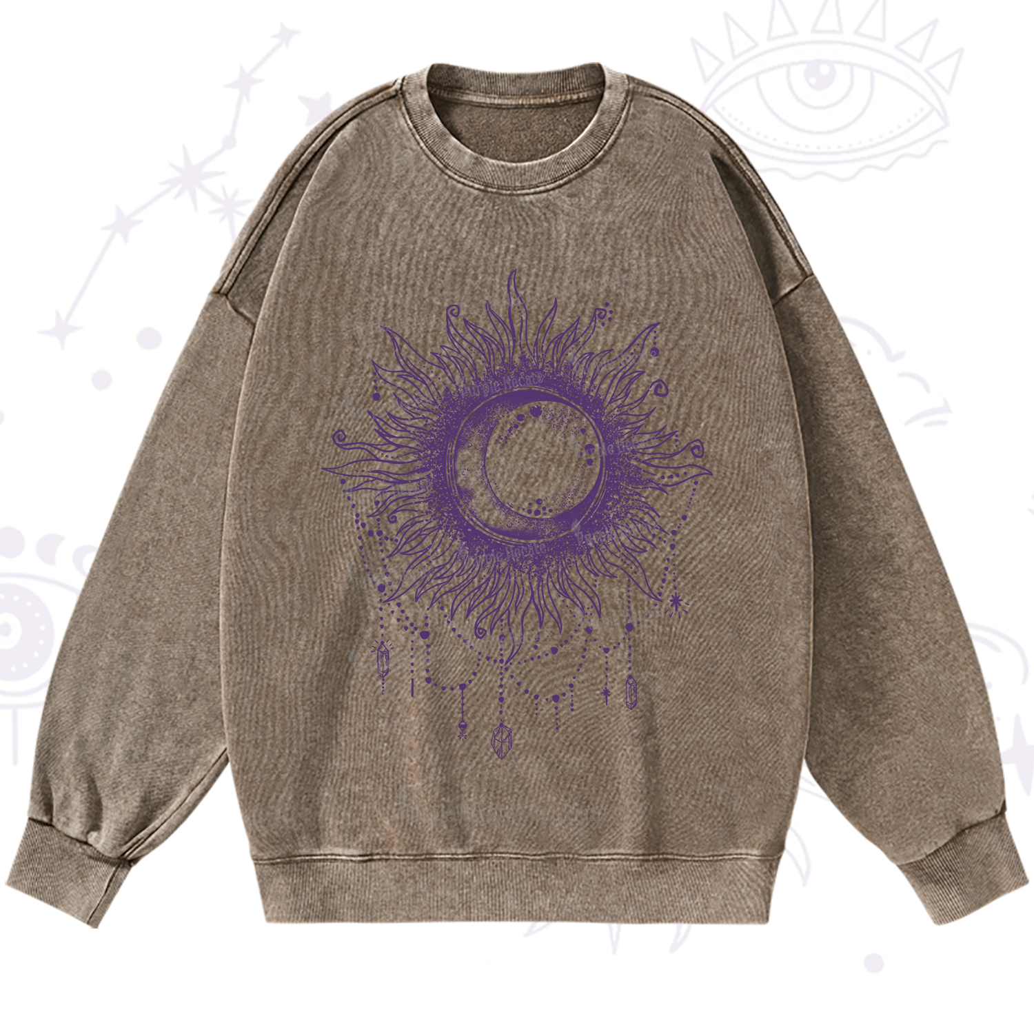 Purplehecate Starry Eye Washed Sweatshirt