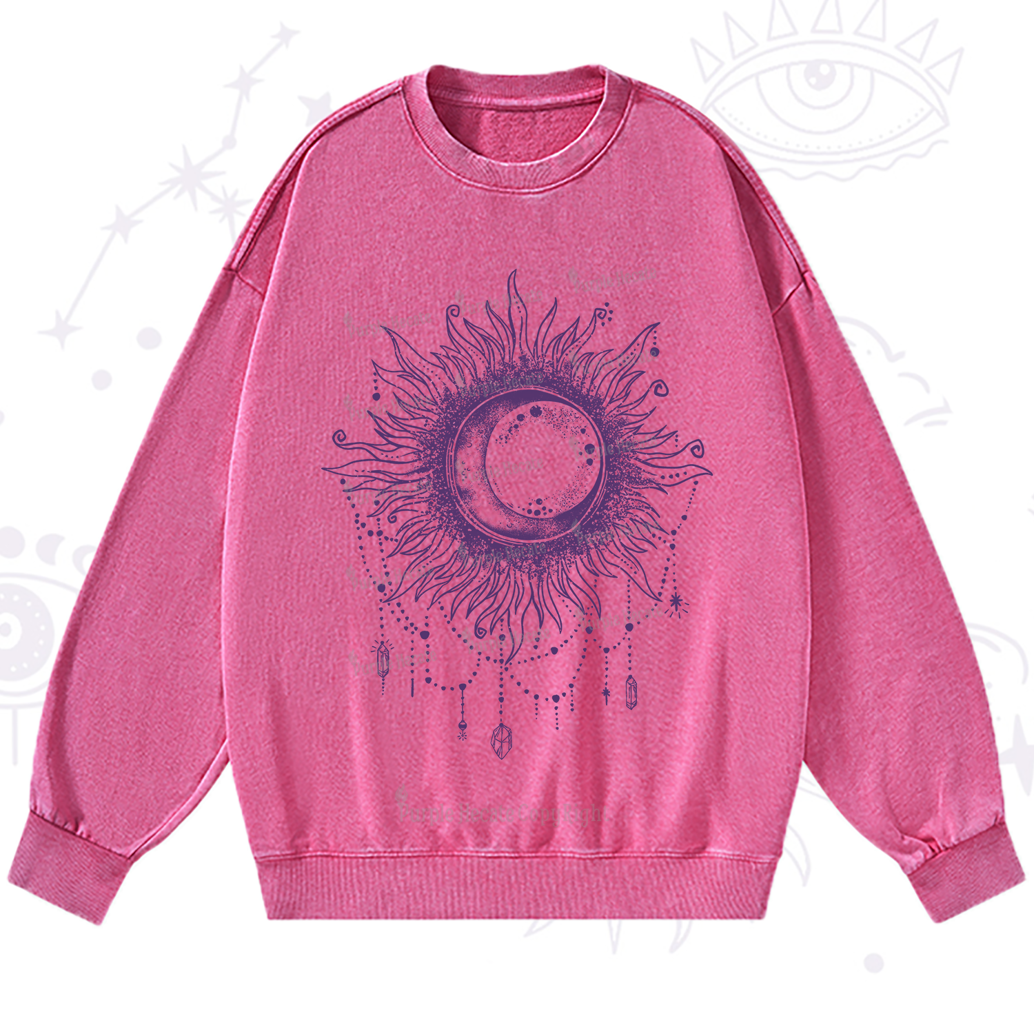 Purplehecate Starry Eye Washed Sweatshirt