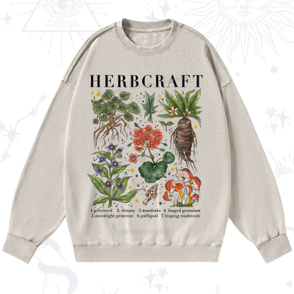 Purplehecate Magical Herbcraft Washed Sweatshirt