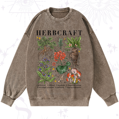 Purplehecate Magical Herbcraft Washed Sweatshirt