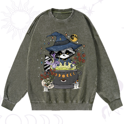 Alchemy Journey of the Raccoon Washed Sweatshirt