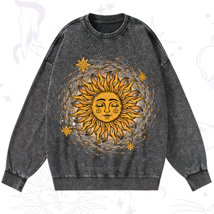 Purplehecate Celestial Sun Washed Sweatshirt