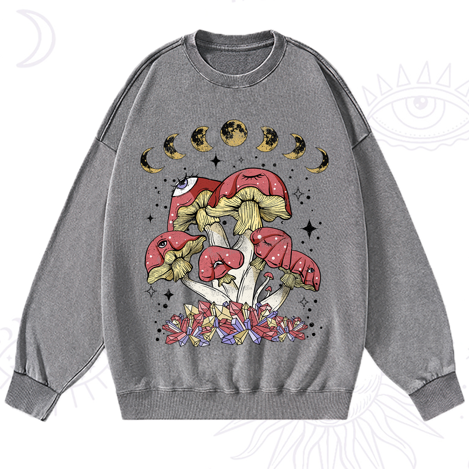 Purplehecate Magic Mushroom Washed Sweatshirt