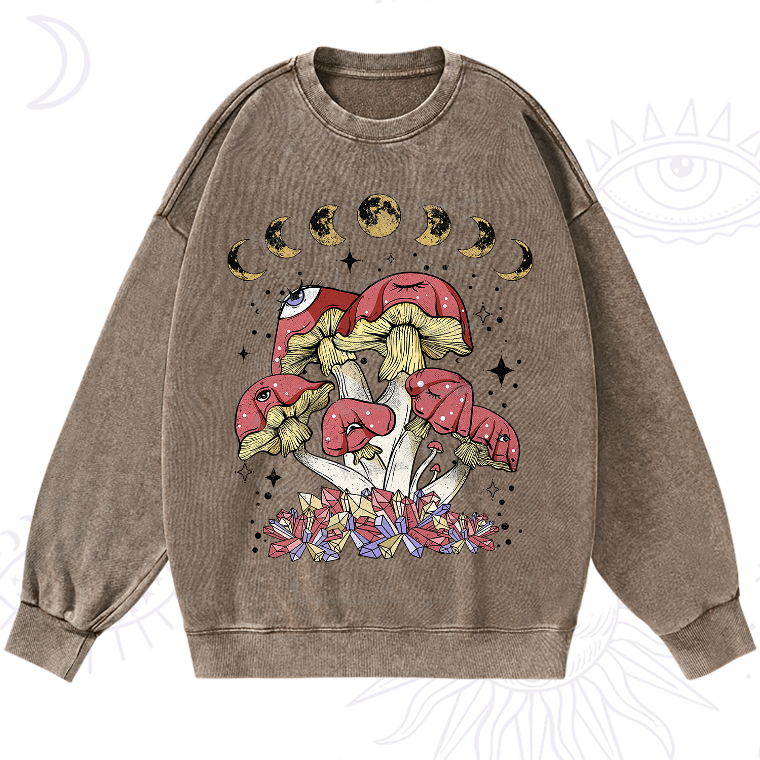 Purplehecate Magic Mushroom Washed Sweatshirt