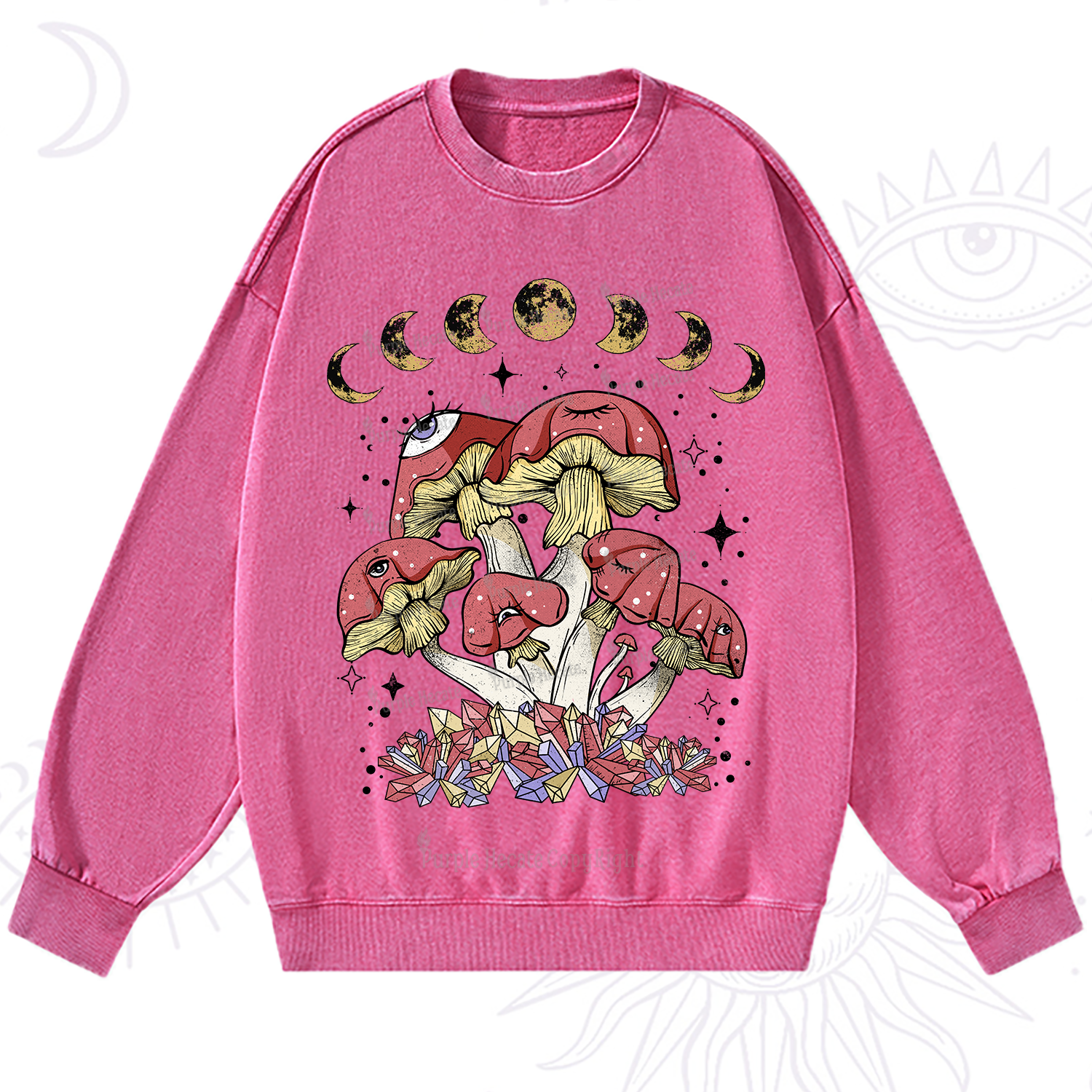 Purplehecate Magic Mushroom Washed Sweatshirt