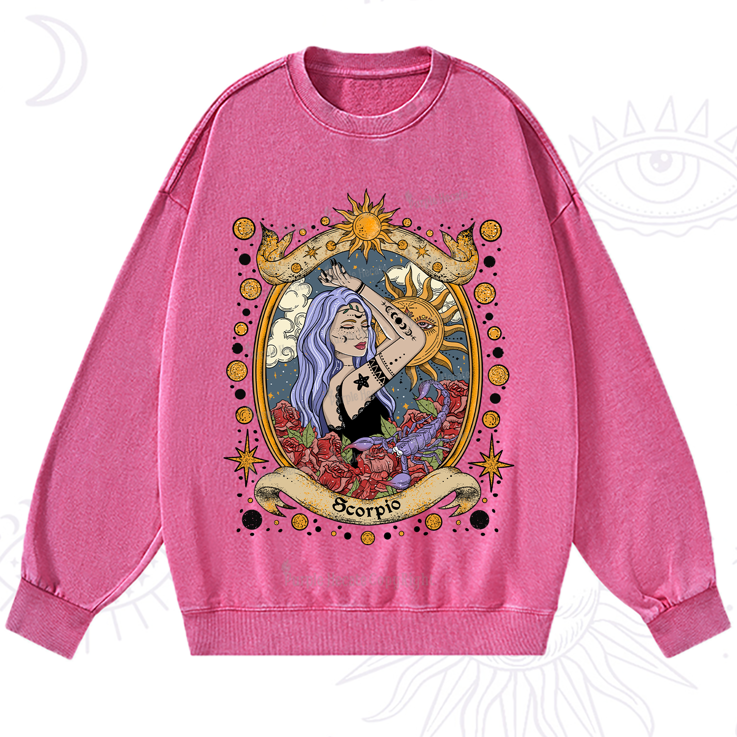 Purplehecate Scorpio Radiance Zodiac Washed Sweatshirt